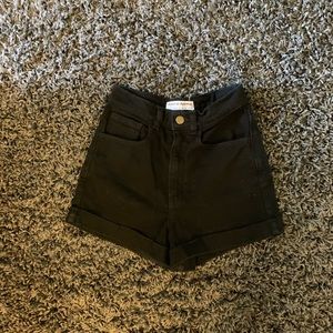 American Apparel Black Jean Shorts